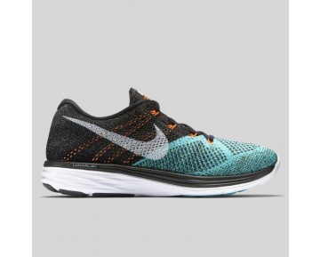 Damen & Herren - Nike Flyknit Lunar3 Schwarz Hyper Jade Total Orange