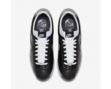 Nike Cortez Basic Premium QS Sneaker - Schwarz/Weiß/Metallisches Silber