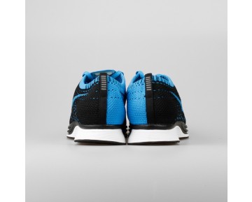 Damen & Herren - Nike Flyknit Racer Schwarz Foto Blau