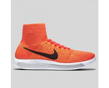 Damen & Herren - Nike Lunarepic Flyknit Total Karmesinrot Schwarz Hell Citrus