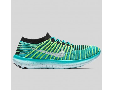 Damen & Herren - Nike Wmns Free RN Motion Flyknit Clear Jade Weiß Schwarz