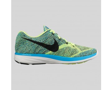 Damen & Herren - Nike Flyknit Lunar3 Blau Lagune Blavk Volt