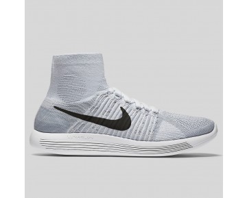 Damen & Herren - Nike Lunarepic Flyknit Voltage Weiß Schwarz Wolf Grau