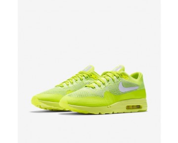 Nike Air Max 1 Ultra Flyknit Schuhe - Volt/Elektrisches Grün/Weiß