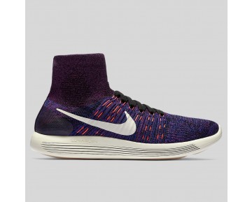 Damen & Herren - Nike Lunarepic Flyknit Vivid lila Total Karmesinrot