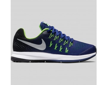 Damen & Herren - Nike Zoom Pegasus 33 (GS) tief Königlich Blau Metallisch Silber Schwarz