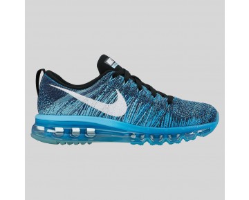 Damen & Herren - Nike Wmns Flyknit Max Schwarz Weiß Polar Blau