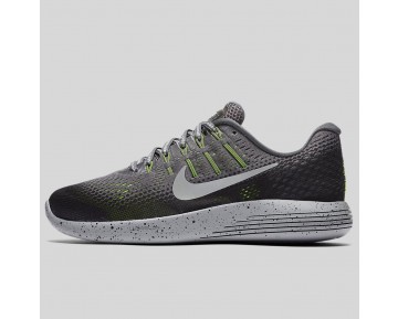 Damen & Herren - Nike Wmns Lunarglide 8 Shield Dunkel Grau Metallisch Silber Schwarz Volt
