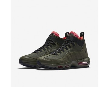 Nike Air Max 95 SneakerBoot Schuhe - Dunkles Loden/Fracht Khaki/Helles Purpur/Schwarz