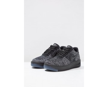 Nike Air Force 1 Flyknit Low Schuhe Low NIKnmdw-Schwarz