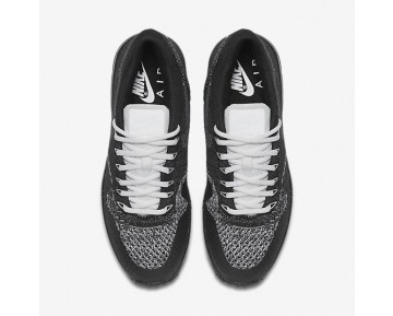 Nike Air Max 1 Ultra Flyknit Sneaker - Schwarz/Weiß/Metallisches Silber/Anthrazit