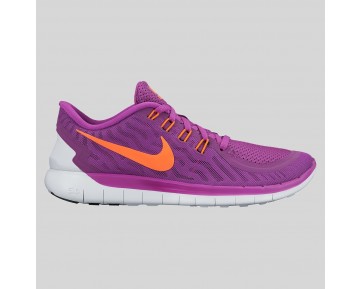 Damen & Herren - Nike Wmns Free 5.0 Vivid lila Hyper Orange Weiß