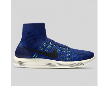 Damen & Herren - Nike Lunarepic Flyknit tief Königlich Blau Schwarz Volt
