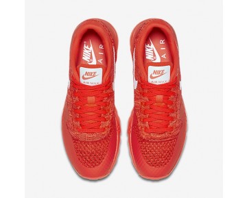 Nike Air Max 1 Ultra Flyknit Sneaker - Helles Purpur/Universität Rot/Helle Mango/Weiß