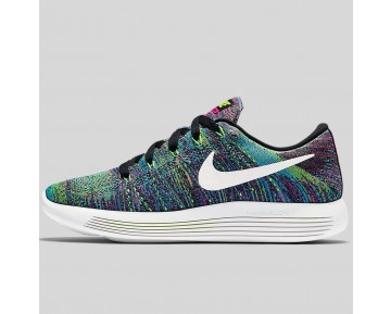 Damen & Herren - Nike Wmns Lunarepic Low Flyknit Schwarz Fire Pink Blau Glühen