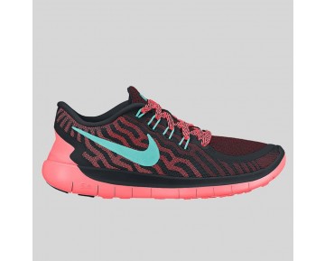 Damen & Herren - Nike Wmns Free 5.0 Schwarz Light Aqua Hot Lava