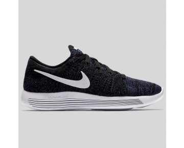 Damen & Herren - Nike Wmns Lunarepic Low Flyknit Schwarz Weiß Dunkel lila Staub