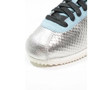 Nike Classic Cortez Leather Prem Schuhe Low NIKx96a-Silver