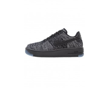 Nike Air Force 1 Flyknit Low Schuhe Low NIKnmdw-Schwarz