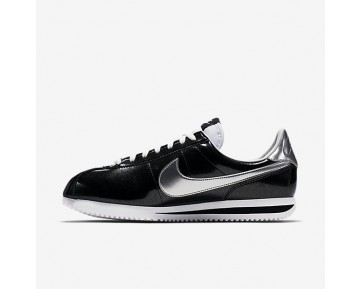 Nike Cortez Basic Premium QS Sneaker - Schwarz/Weiß/Metallisches Silber