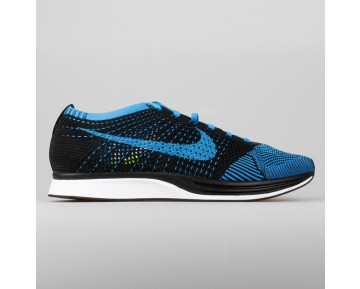 Damen & Herren - Nike Flyknit Racer Schwarz Foto Blau