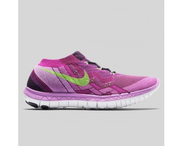 Damen & Herren - Nike Wmns Free 3.0 Flyknit Raspberry Rote Flash Lime