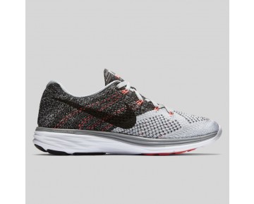 Damen & Herren - Nike Wmns Flyknit Lunar3 Wolf Grau Schwarz Hot Lava