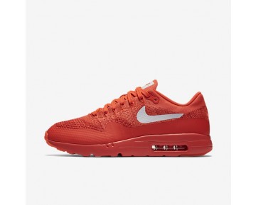 Nike Air Max 1 Ultra Flyknit Trainer - Helles Purpur/Universität Rot/Helle Mango/Weiß