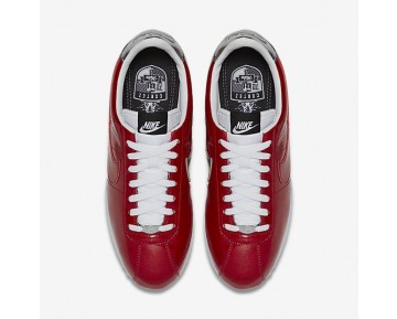 Nike Cortez Basic Premium QS Trainer - Turnhalle Rot/Weiß/Metallisches Silber