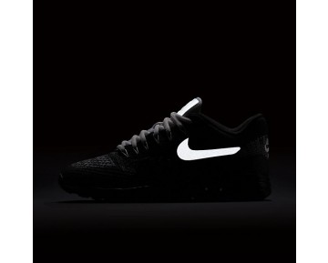 Nike Air Max 1 Ultra Flyknit Sneaker - Schwarz/Weiß/Metallisches Silber/Anthrazit
