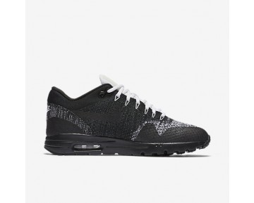 Nike Air Max 1 Ultra Flyknit Sneaker - Schwarz/Weiß/Metallisches Silber/Anthrazit