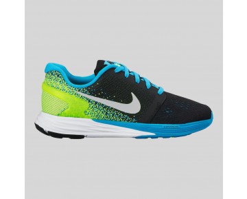 Damen & Herren - Nike Lunarglide 7 (GS) Schwarz Metallisch Silber Blau Lagune